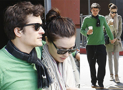 Photos of Orlando Bloom and Miranda Kerr Out in Hollywood Getting Coffee