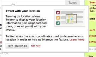 Include Your Location In Your Tweet