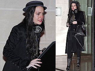Photos of Lindsay Lohan Leaving a TV Station in Paris