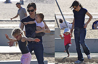 Photos of Jennifer Garner, Violet Affleck, and Seraphina Affleck Together at Santa Monica Beach
