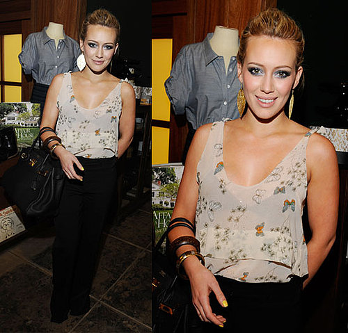 Hilary Duff in Butterfly Tank at Shipley & Halmos Event at Confederacy