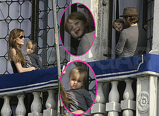 Photos of Knox and Vivienne Jolie-Pitt on a Balcony With Brad and Angelina in Venice