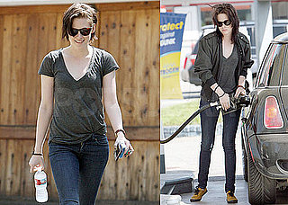 Photos of Kristen Stewart Getting Gas in LA