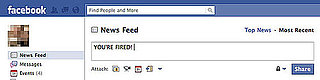 Teen Fired over Facebook