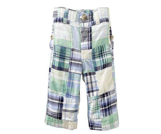 Patchwork Plaid Pants