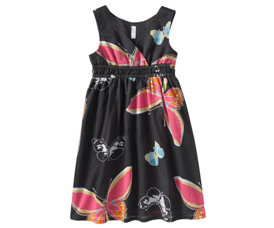 Girls Surplice Babydoll Dress