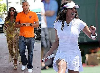 Photos of Mel B in Bikini and Playing Tennis at Sony Ericsson Open in Miami Against Jay Sean