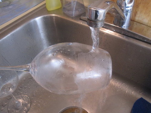 Simple Tip: Wash Wine Glasses in Lukewarm Water