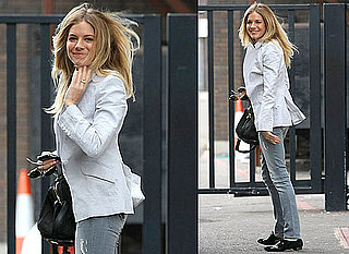 Photos of Sienna Miller in London Without Jude Law After Her Appearance on GMTV