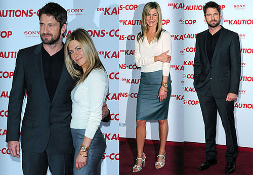 Photos of Jennifer Aniston and Gerard Butler Promoting The Bounty Hunter in Berlin
