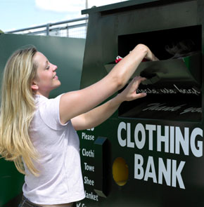 Donate Old Clothes on Vacation