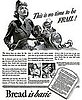 Vintage World War Two Poster Tells Women to Eat Bread