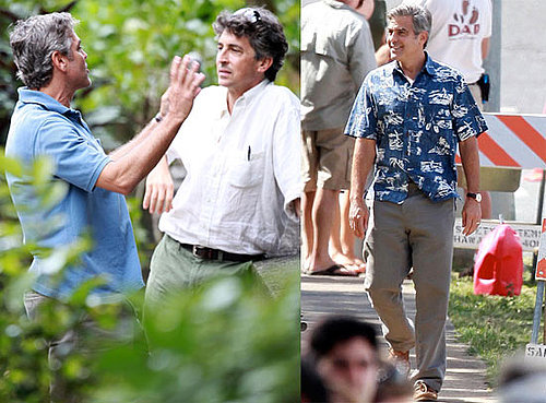 Photos of George Clooney and Alexander Payne Together on the Oahu Set of The Descendants