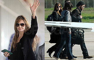 Photos of Angelina Jolie and Brad Pitt in Montenegro 2010-04-06 16:30:00