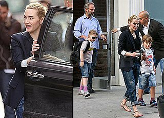 Photos of Kate Winslet and Ex-Husband Sam Mendes Taking Kids to School in NYC