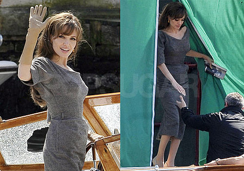 Pictures of Angelina Jolie Filming The Tourist in Venice