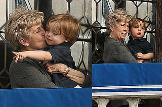 Pictures of Knox Jolie-Pitt With Jane Pitt on the Balcony in Venice, Italy