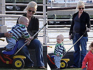 Pictures of Amy Poehler and Archie Arnett Playing in the Park in NYC