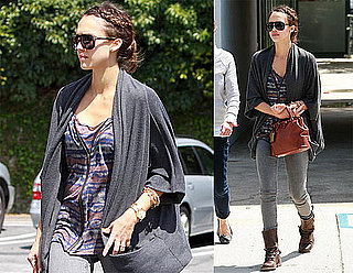 Pictures of Jessica Alba Getting Lunch and Running Errands Around LA