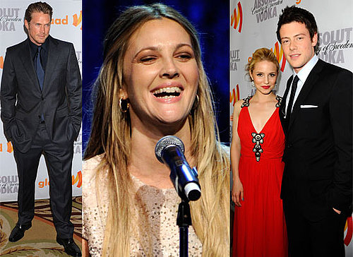 Photos of Celebrities at the GLAAD Awards 2010 including Winners Drew Barrymore and the Glee Cast