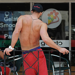 Guess Who's Showing Off His Tan Shirtless?