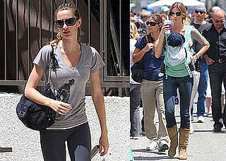 Pictures of Gisele Bundchen Exercising in LA and Shopping With Benjamin Brady
