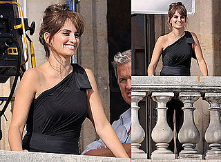 Pictures of Penelope Cruz Shooting an Ad For Lancome With Mario Testino in Paris on Her 36th Birthday
