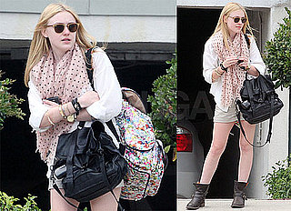 Pictures of Dakota Fanning Leaving School in LA