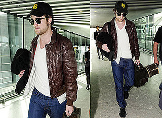 Pictures of Robert Pattinson at Heathrow Airport