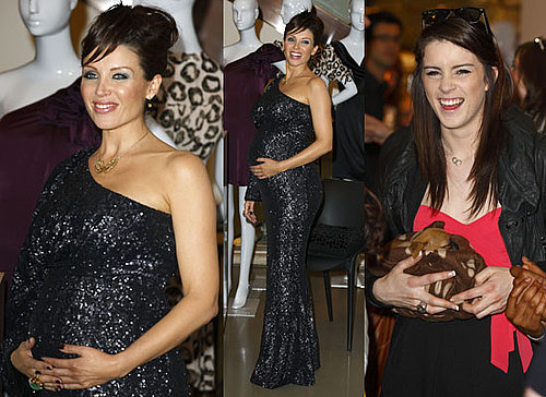 Photos of Dannii Minogue Pregnant Pictures Launching Project D Clothing Line With Lucie Jones and Puppy From The X Factor