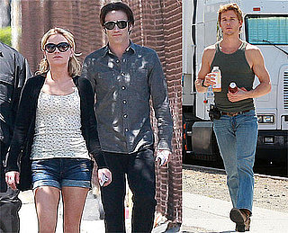 Pictures of Anna Paquin, Stephen Moyer and Ryan Kwanten Filming True Blood in LA