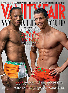 Cristiano Ronaldo and Didier Drogba Shirtless For VF Cover!