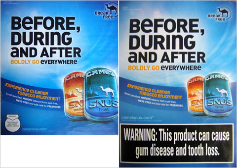 New Warnings on US Smokeless Tobacco Ads Go Into Effect