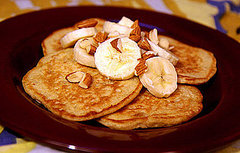 Recipe for Banana Almond Oatmeal Pancakes Recipe for Banana Almond Oatmeal Pancakes