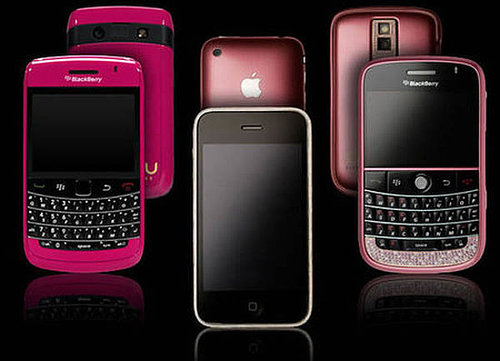 Pink Diamond Studded Cellphone For Your Love