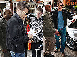 Pictures of Jake Gyllenhaal Signing Autographs in London