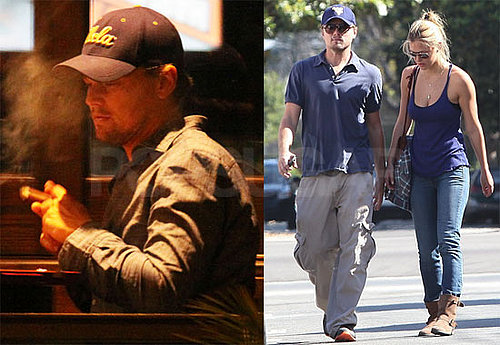 Pictures of Leonardo DiCaprio and Bar Refaeli Visiting His Mothers House in LA