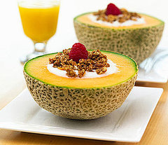 Healthy Breakfast Idea: Yogurt-Filled Cantaloupe Healthy Breakfast Idea: Yogurt-Filled Cantaloupe
