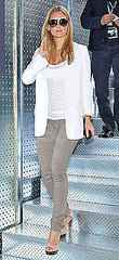 Model Bar Refaeli in Gray Jeans and White Blazer at the Madrid Masters Model Bar Refaeli in Gray Jeans and White Blazer at the Madrid Masters
