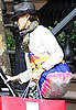 Sarah Jessica Parker With Halston Heritage Tie Dye Bag in NYC