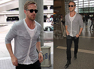 Pictures of Hot Ryan Gosling Getting Ready to Board a Flight to France for The Cannes Film Festival