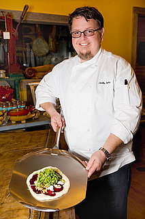 Chef Charlie Ayers Beet Carpacio Flatbread With Walnuts Recipe
