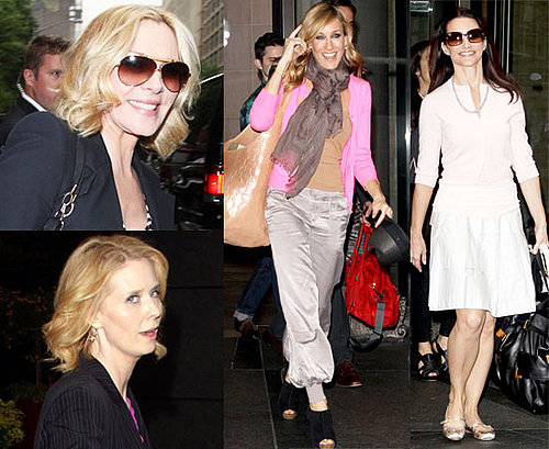 Pictures of Sarah Jessica Parker, Kim Cattrall, Cynthia Nixon and Kristin Davis Promoting Sex and the City 2 in NYC