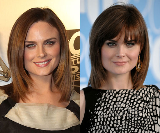Emily Deschanel. Earlier this week, Emily showed off a new haircut and color ... Emily Deschanel. Earlier this week, Emily showed off a new haircut and color ...