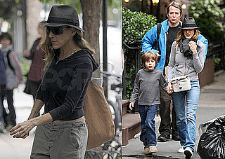 Pictures of Sarah Jessica Parker, James Wilkie, and Matthew Broderick in New York