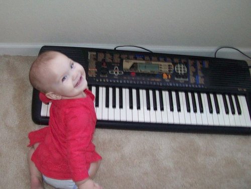 Mommy's Little Pianist
