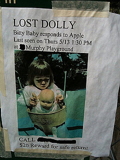 Reward For Missing Bitty Baby