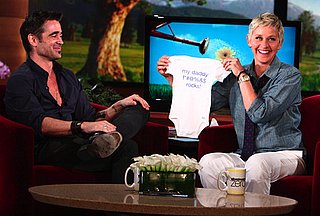 Ellen DeGeneres Gave Colin Farrell a Onesie With Four Letter Word For His Baby