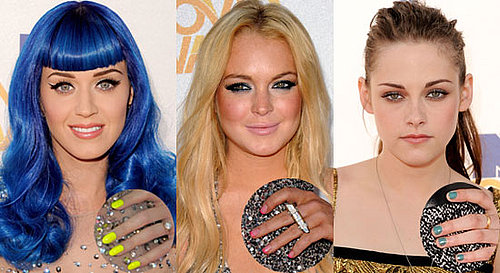MTV Movie Awards Neon Nail Polish Trend