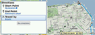Get Biking Directions on Your BlackBerry With Google Maps